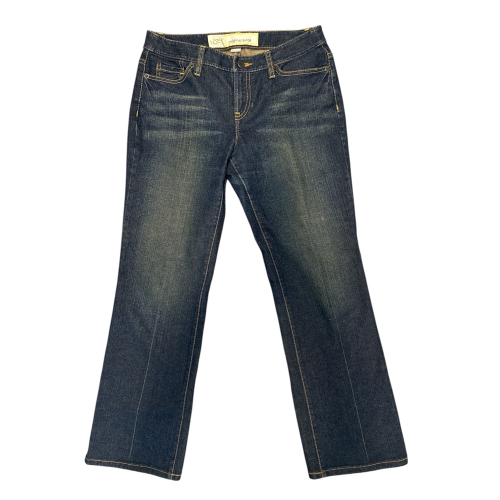 LOFT‎ Dark Blue Original Boot Cut Jeans Size 6P